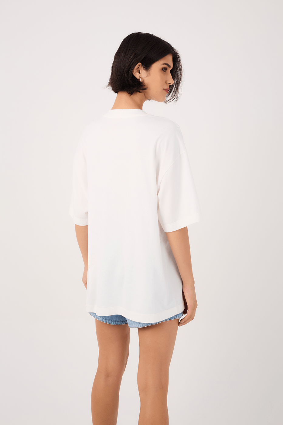 Off-White Silk "Sunbath" T-Shirt_5