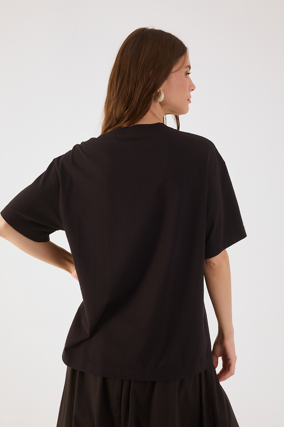 Black Keep Running Crew Neck Short Sleeve Graphic T-Shirt_6