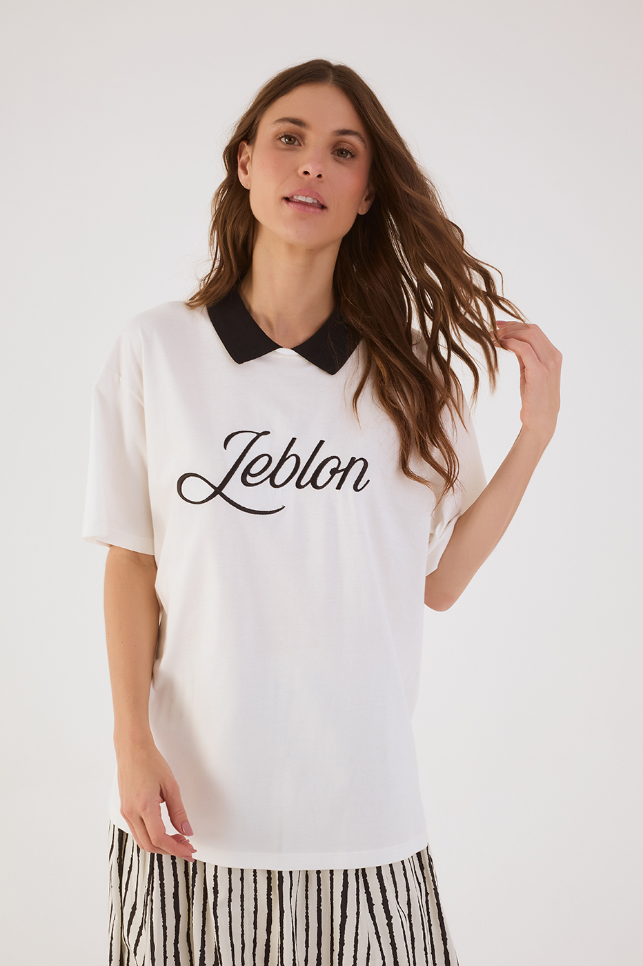 Off-White Leblon Embroidered  T-Shirt