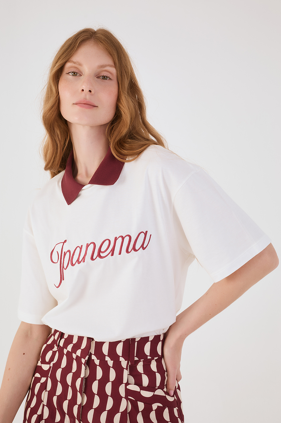 Off-White Ipanema Embroidered  T-Shirt