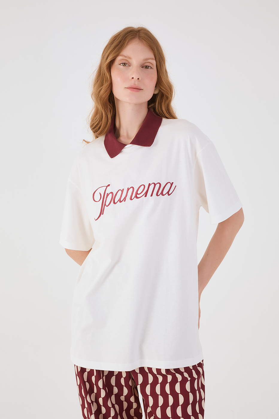 Off-White Ipanema Embroidered  T-Shirt