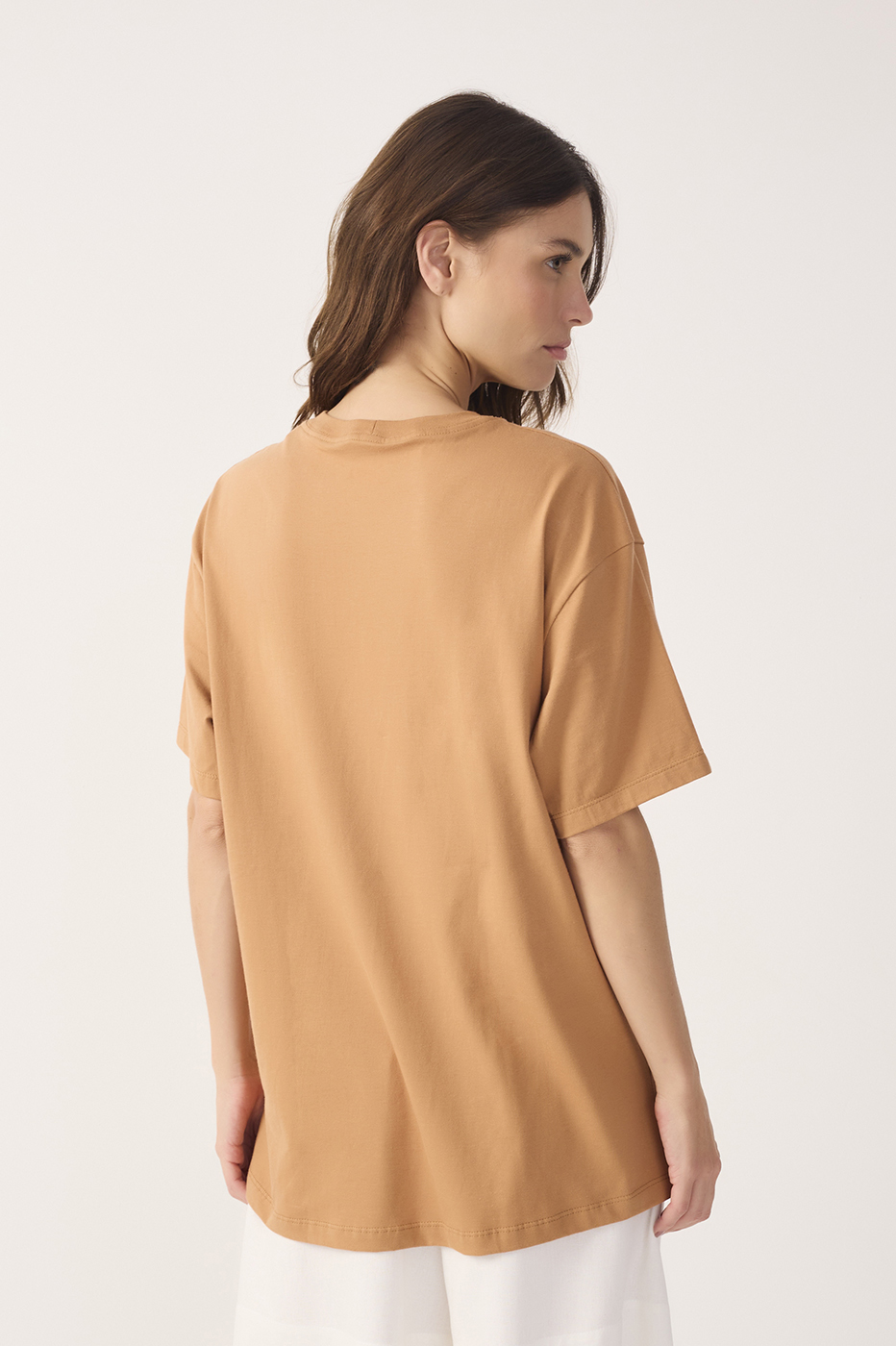 Beige Conchas Embroidered Short Sleeve T-Shirt_6