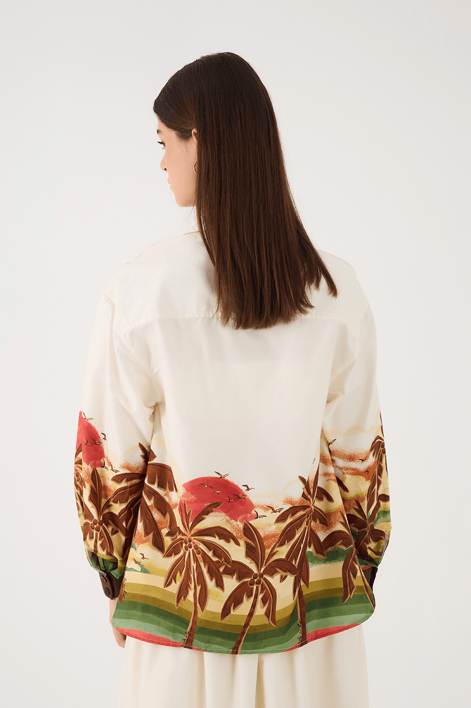 Off-White Horizonte Shirt And Crop Top Set