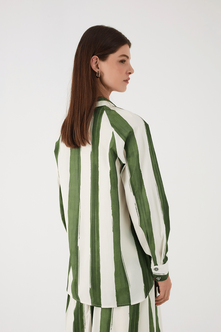 Green Natureza Printed Buttons Collared Shirt_6