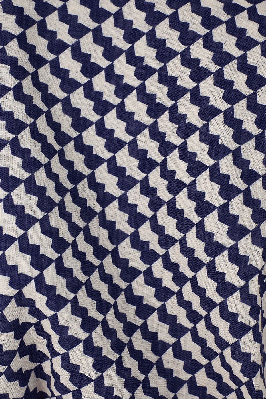 Blue Gavea V Neck Buttoned Puff Sleeve Blouse_7