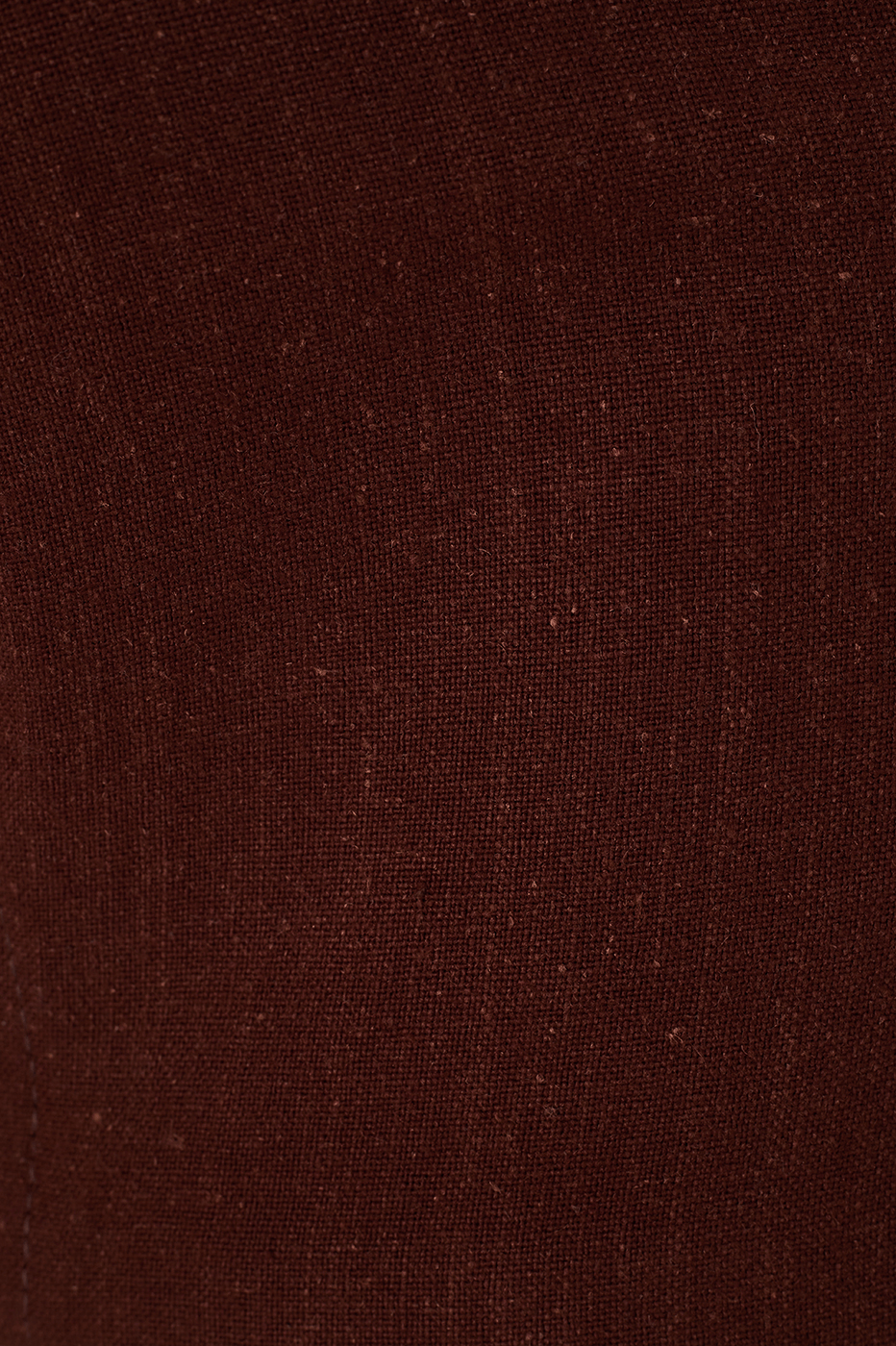 Brown Strapless Linen Crop Top