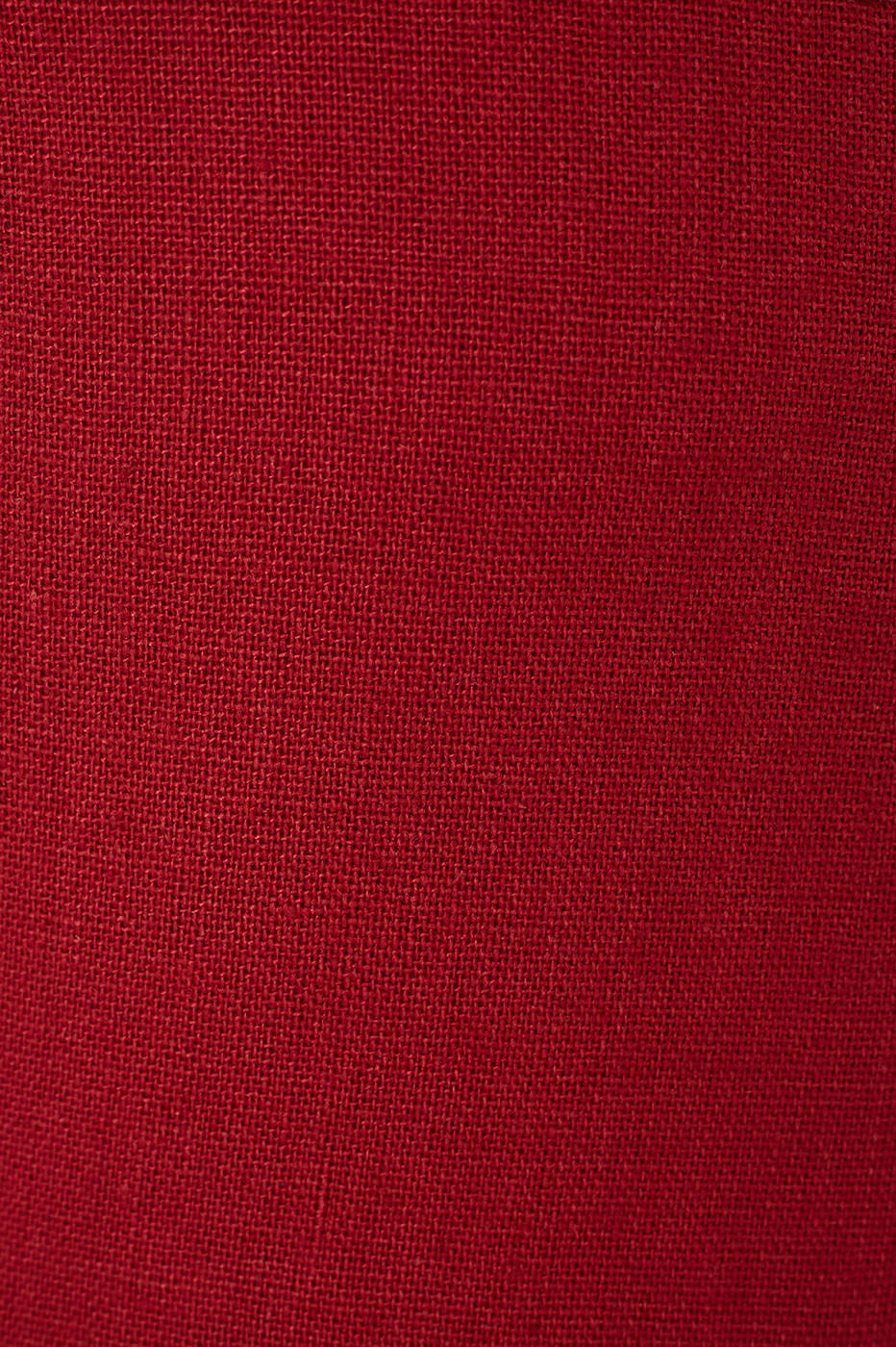 Red Strapless Linen Crop Top