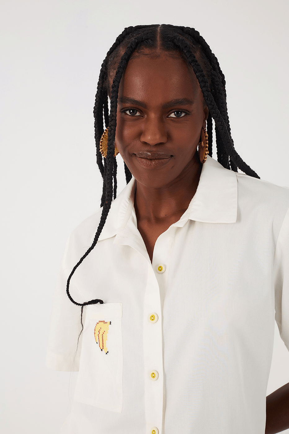 Embroidered Cotton Shirt