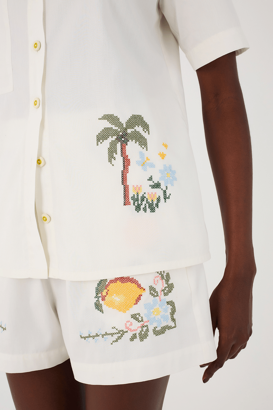 Embroidered Cotton Shirt