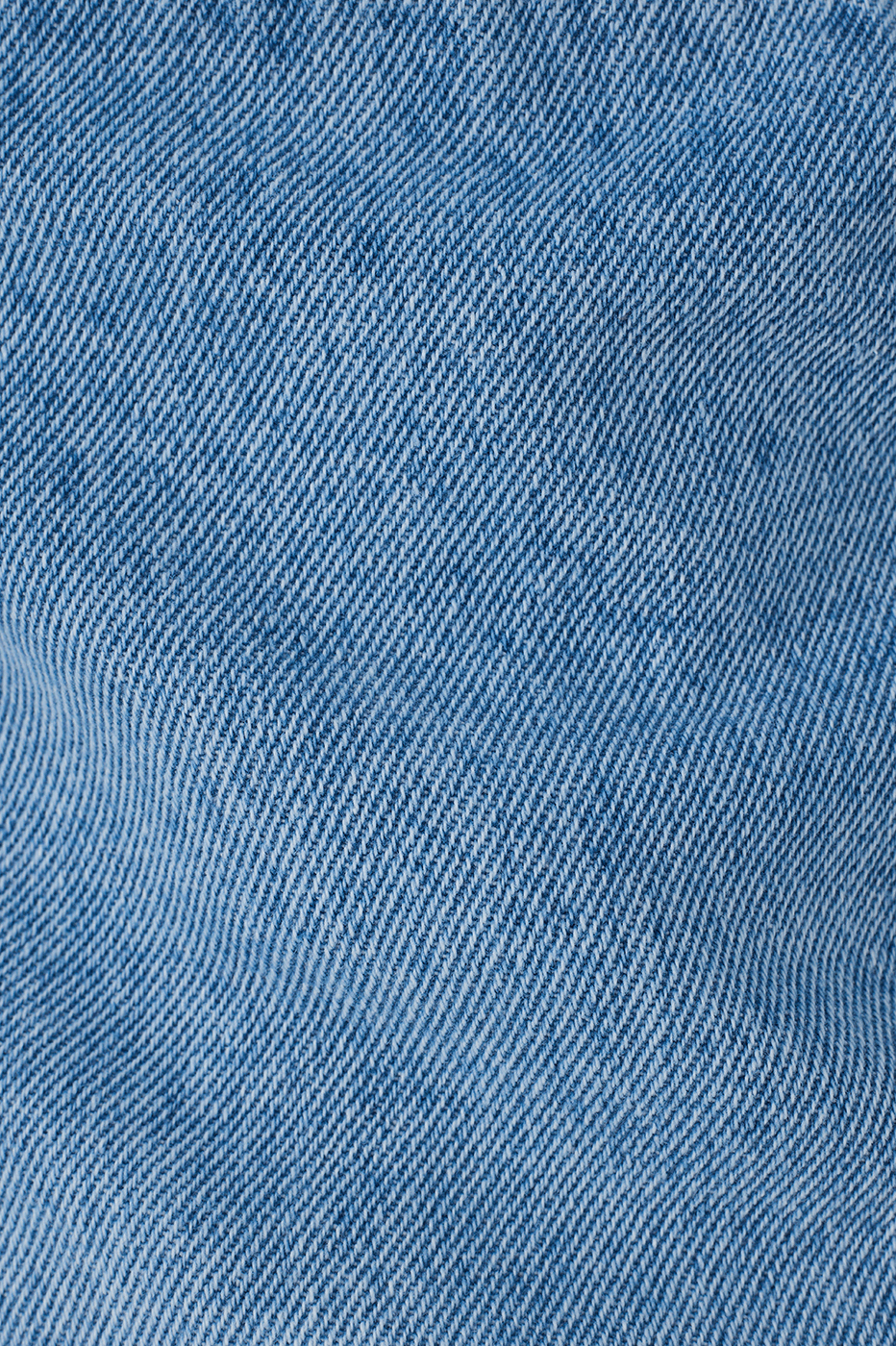 Denim Square Neck Sleeveless Back Buttons Crop Top_7