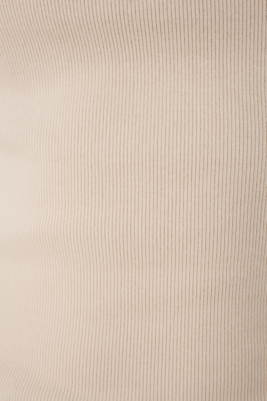 Off-White Embroidered Coconut Tree Ribbed Tank Top