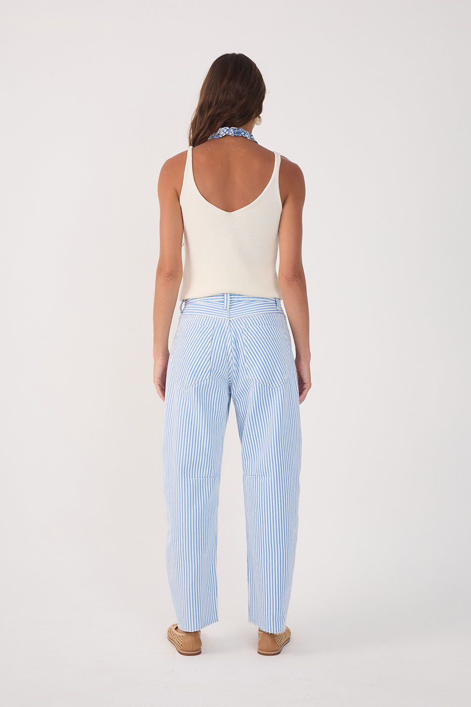 Balneario Stripe Barrel Twill Pants_5