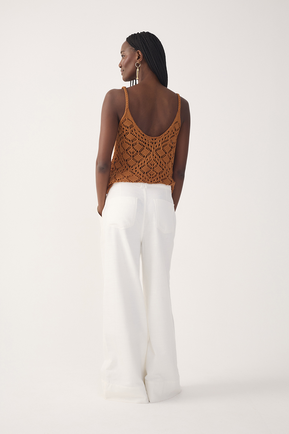 Off-White Topstitching Linen Twill Pants_6