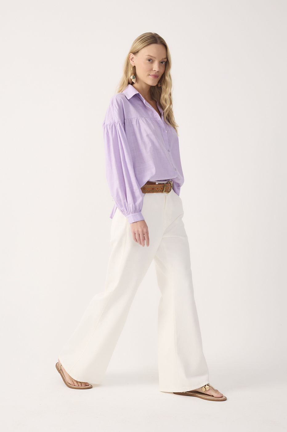 Tailored Flare Twill Pants_3
