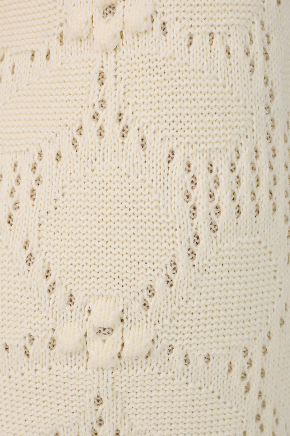 Beige Ties Wave Hem Lined Tricot Pants_7