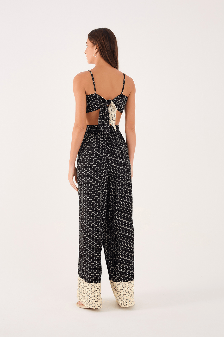 Wide Leg Pant In Honey Print_5