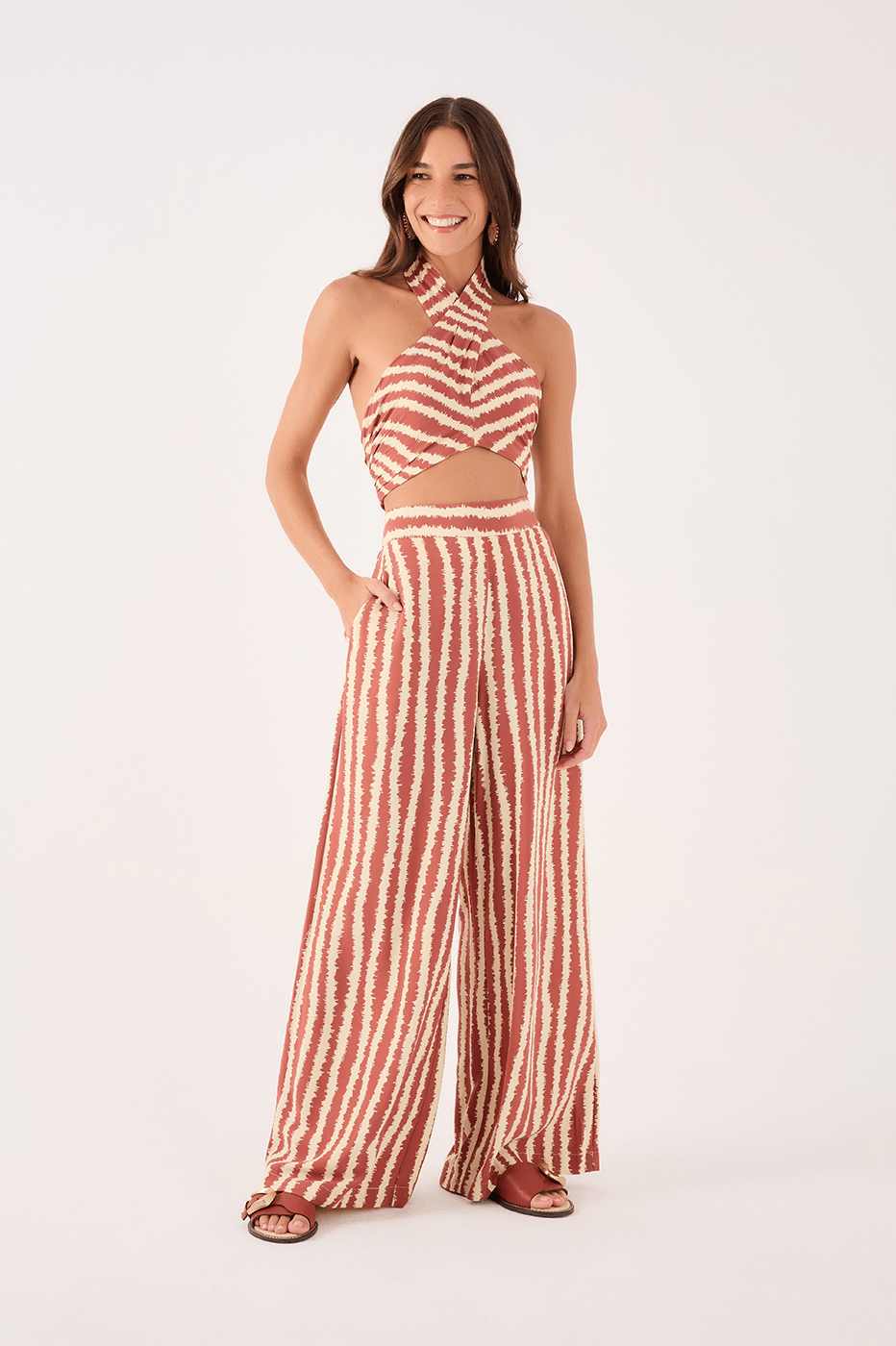 Caraíva Print Crepe Wide-Leg Pants_1