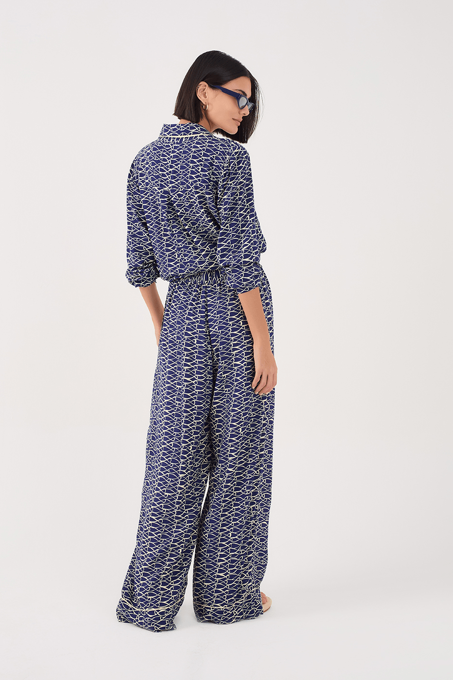 Rede Print Wide-Leg Pants_6