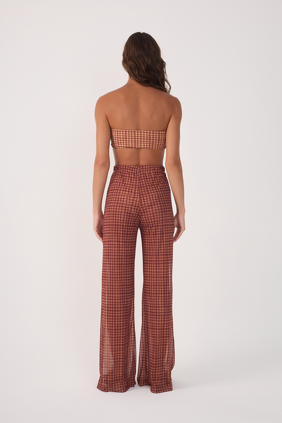 Tulle Vichy Print Pants_5