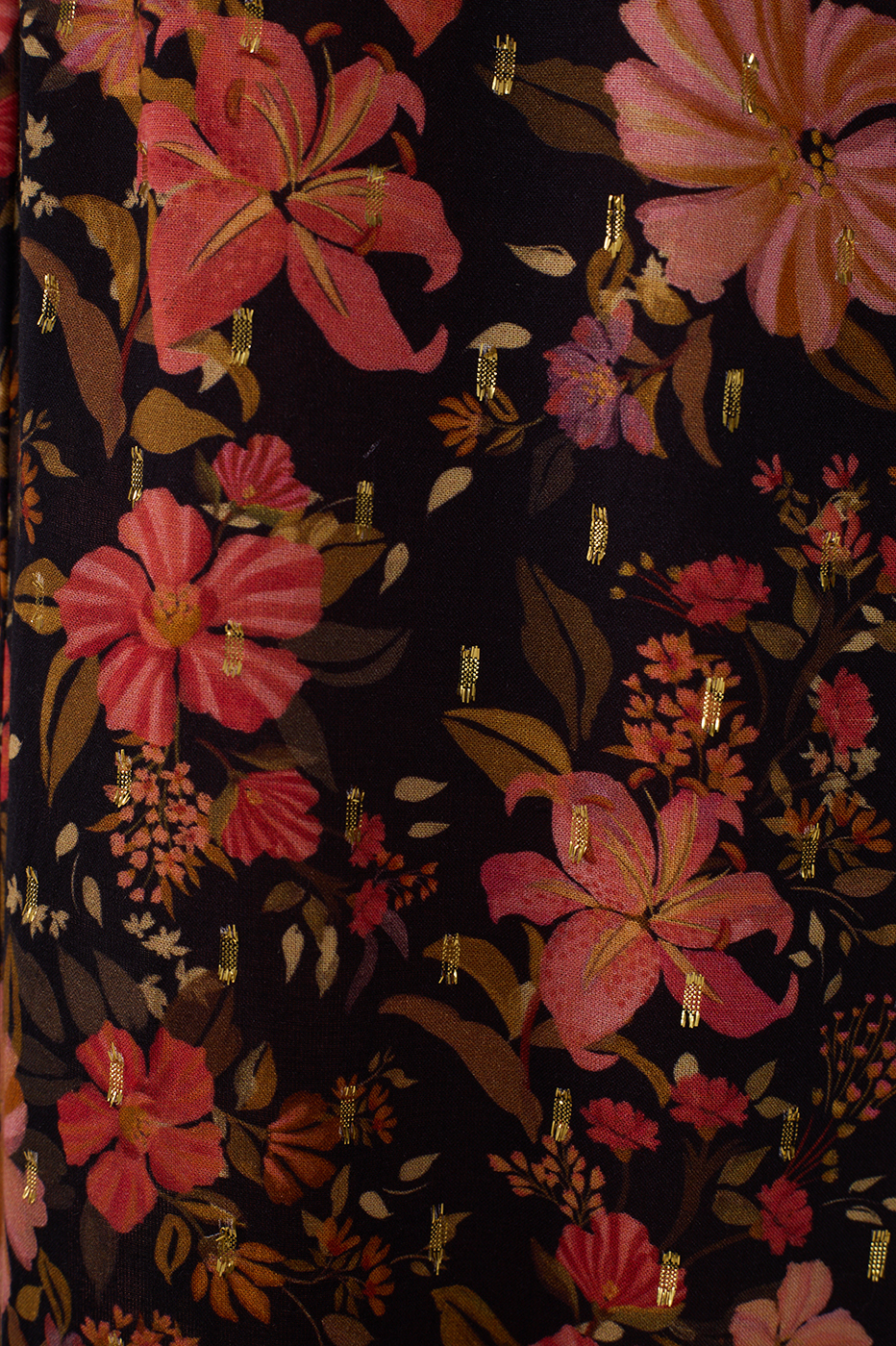 Black Encontro Lurex Wide-Leg Pants_5