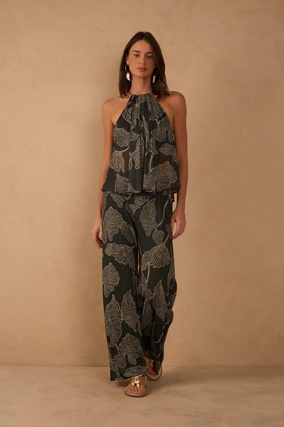 Black Ramos Wide-Leg Tulle Pants_1