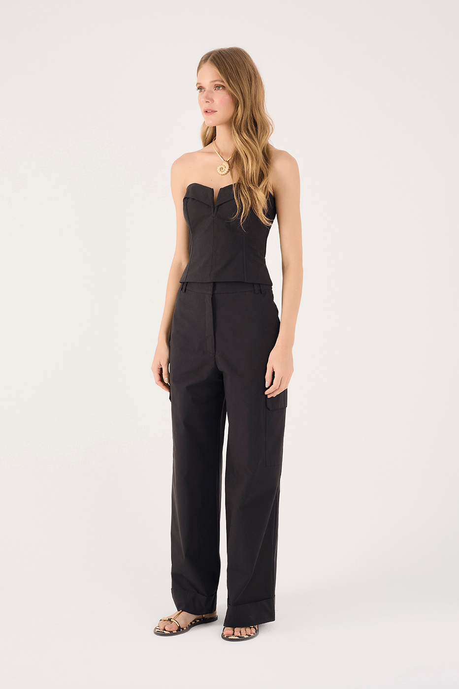 Cotton Pant With Side Pockets_1