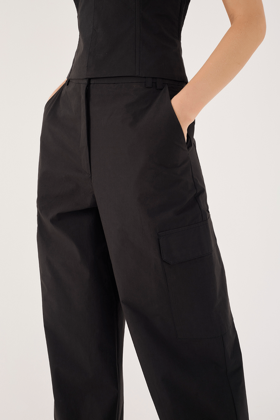Cotton Pant With Side Pockets_4