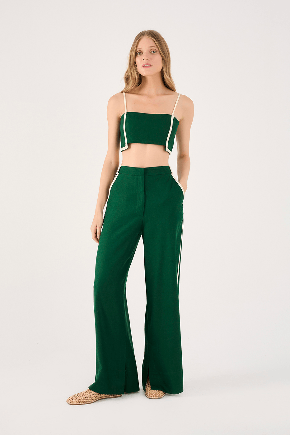 Linen Piping Pants_1
