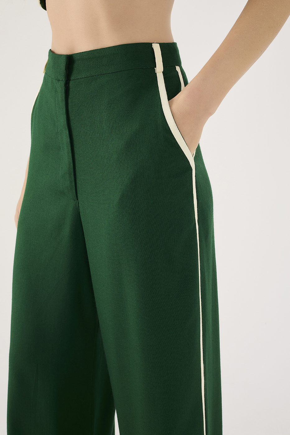 Linen Piping Pants_2