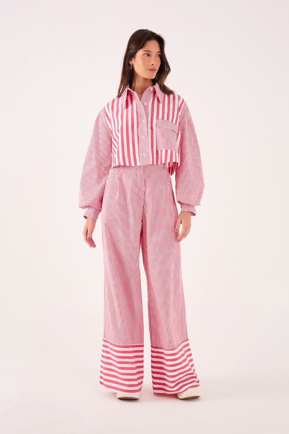 Striped Tailored Pants