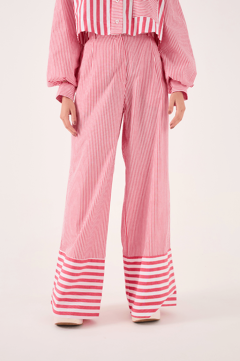 Striped Tailored Pants