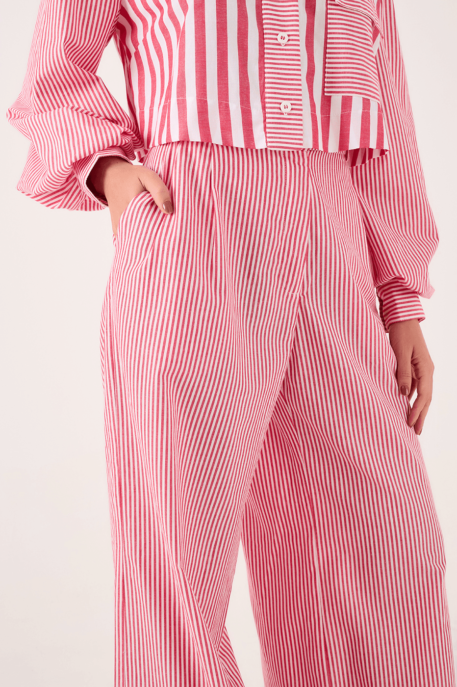 Striped Tailored Pants