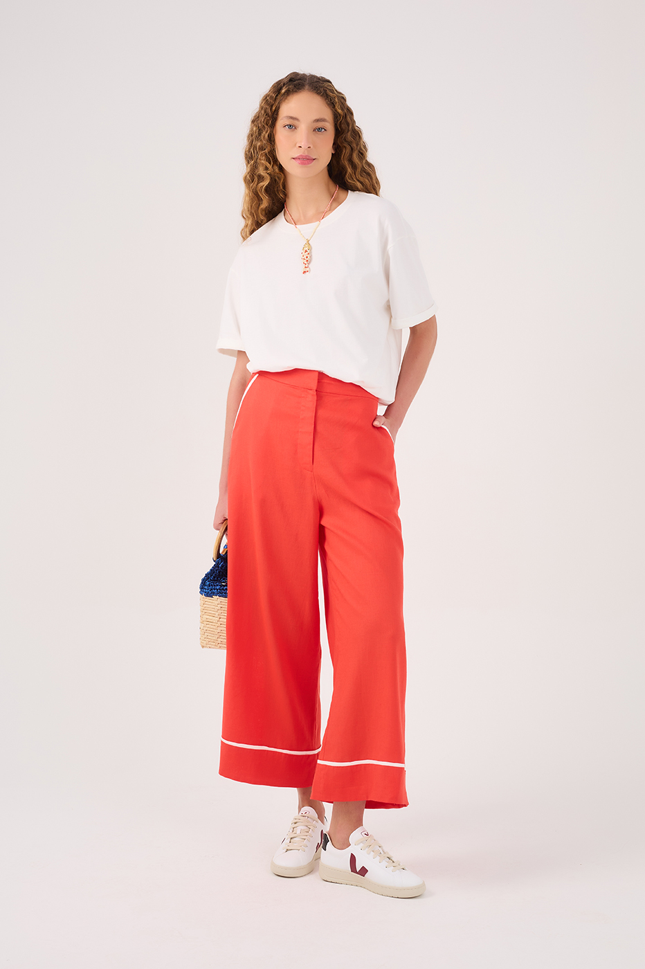 Contrast Crop Pants_2
