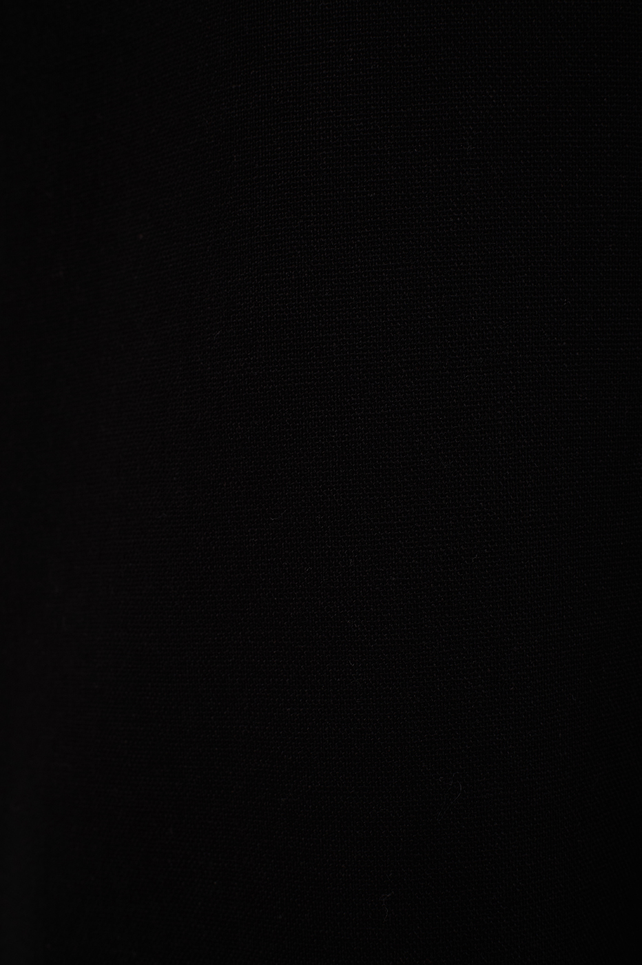 Black Linen Pants with Hem Slit