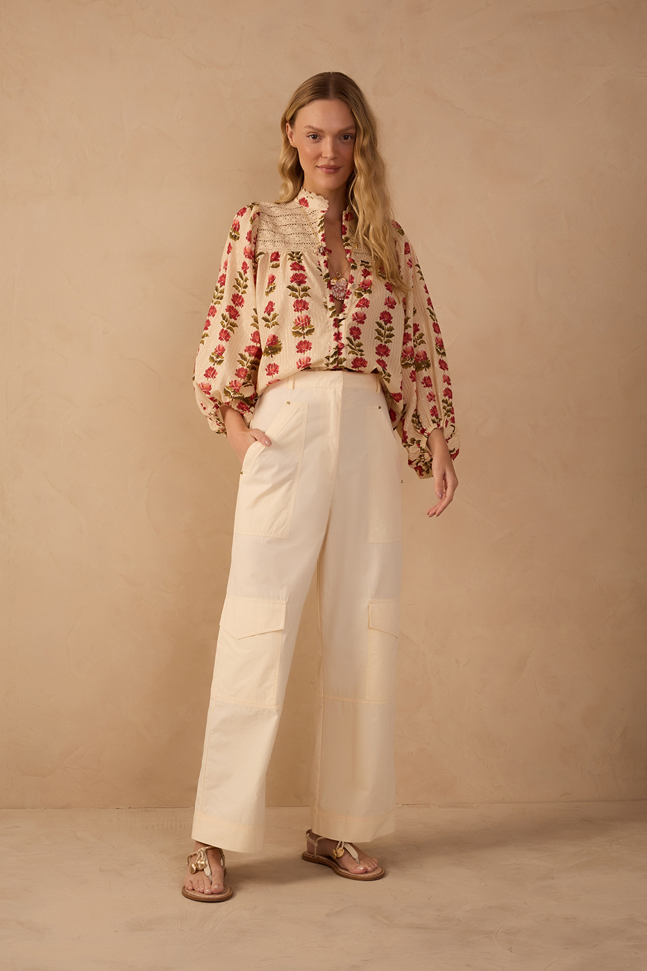 Cotton Rivets Pants_1