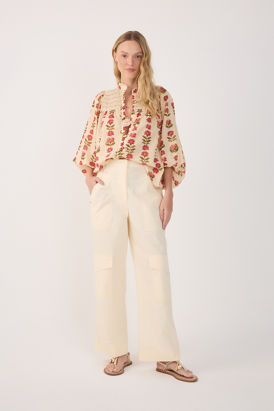 Cotton Rivets Pants_2