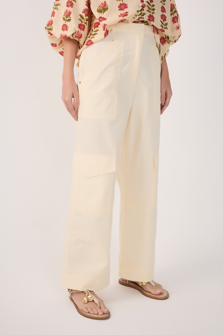 Cotton Rivets Pants_4
