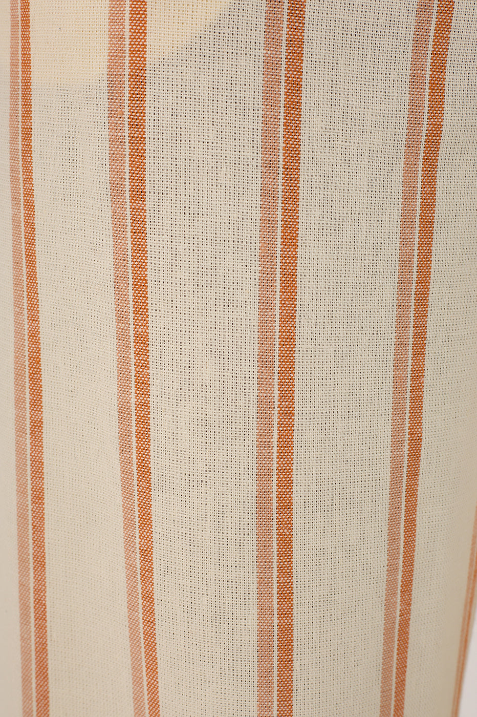 Beige Stripes Pockets Wide-Leg Pants_5