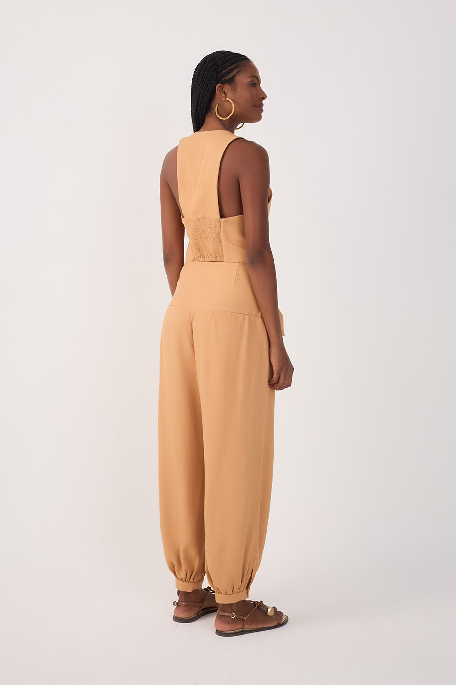 Wide Yoke Buckles Pants_5