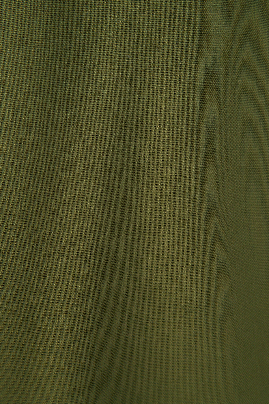 Green Pockets Belt Loops Linen Pants_8