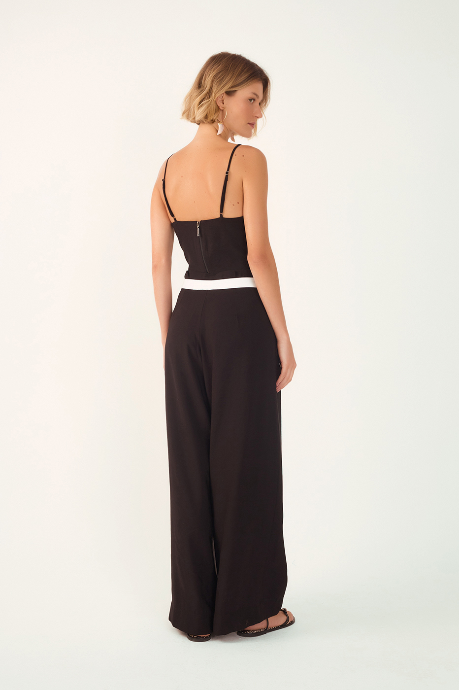 Cotton Cut-Out Waistband Pants_6