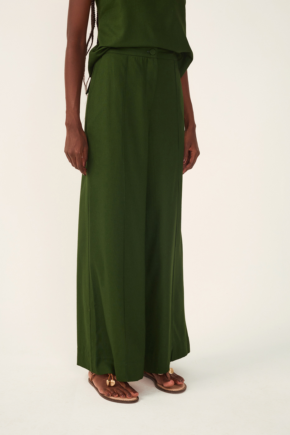 Tucks Linen Pants_4