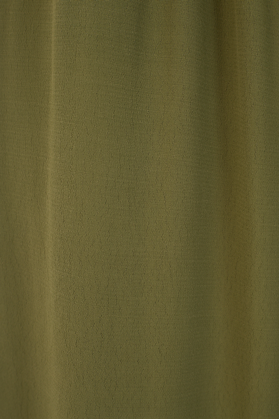 Green Elastic Waist Cuff Ties Crepe Pants