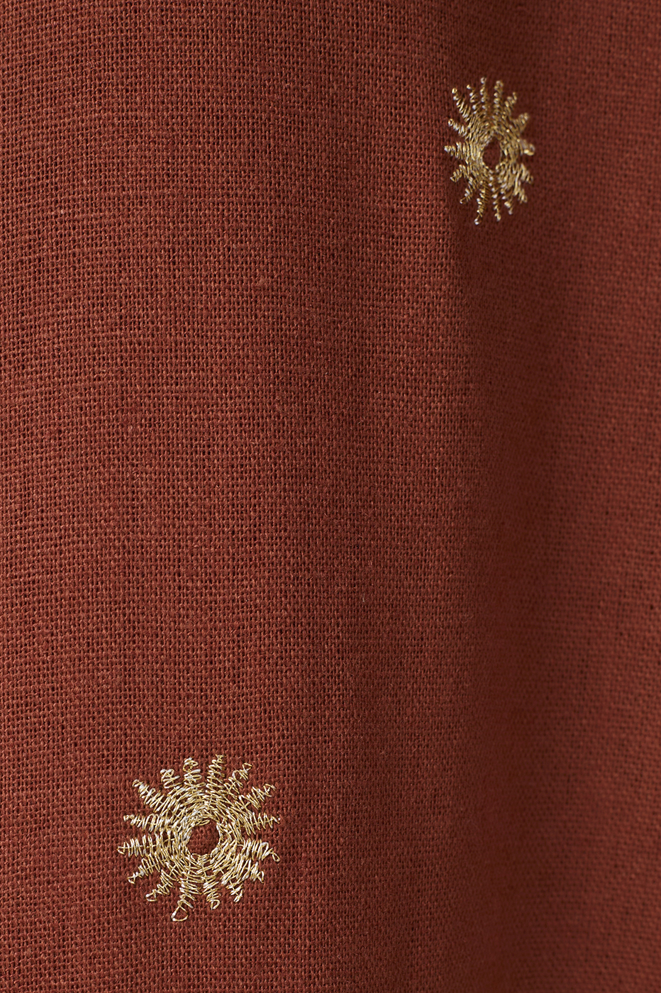 Lurex Embroidered Pockets Linen Pants_6