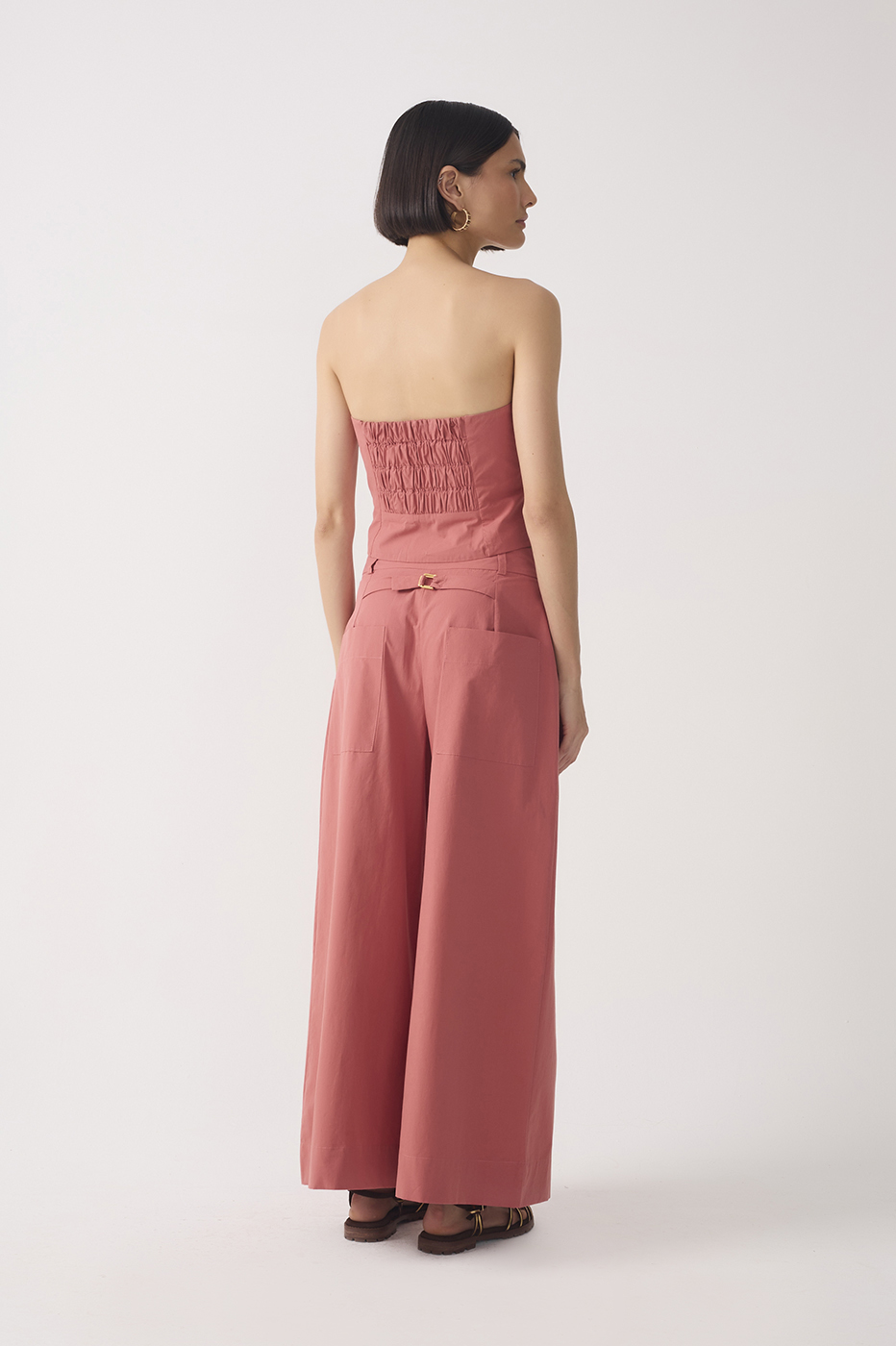 Pockets Wide-Leg Linen Pantacourt Pants_5