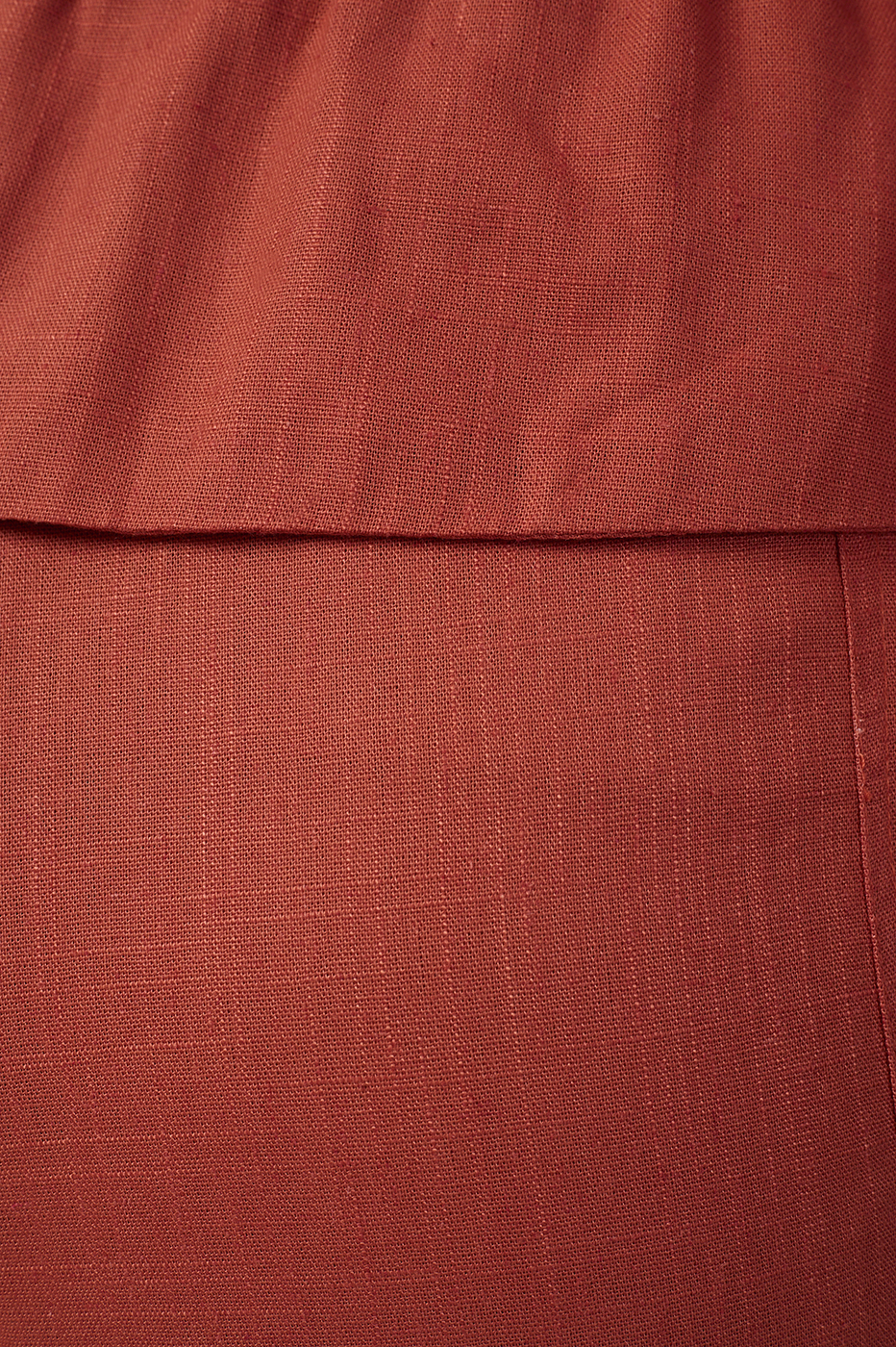 Brown Flap Waist Drawstring Pants_6