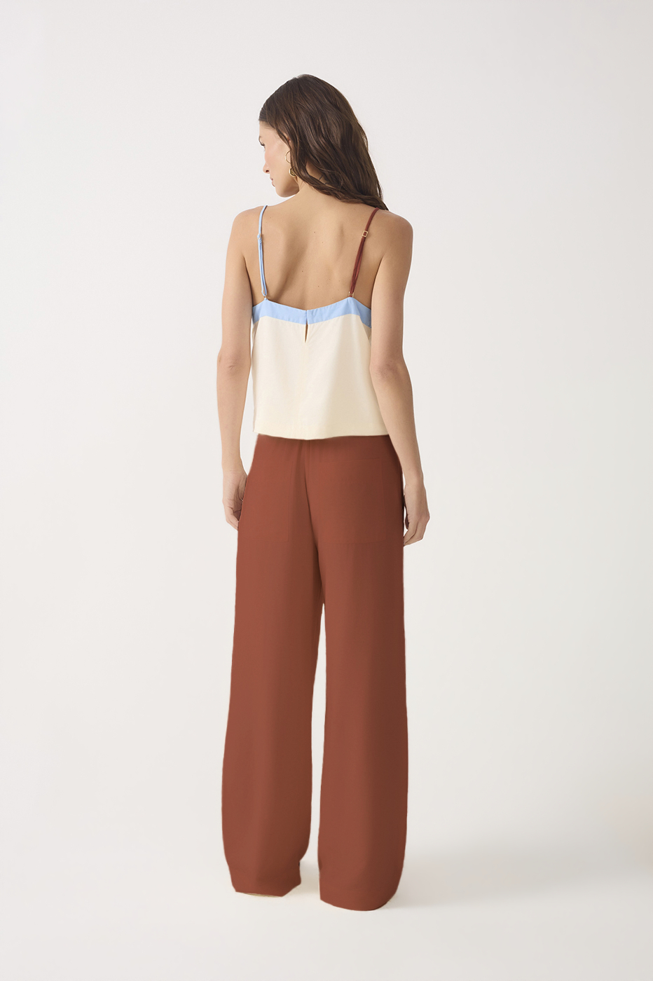 Pockets Straight Leg Pants_5
