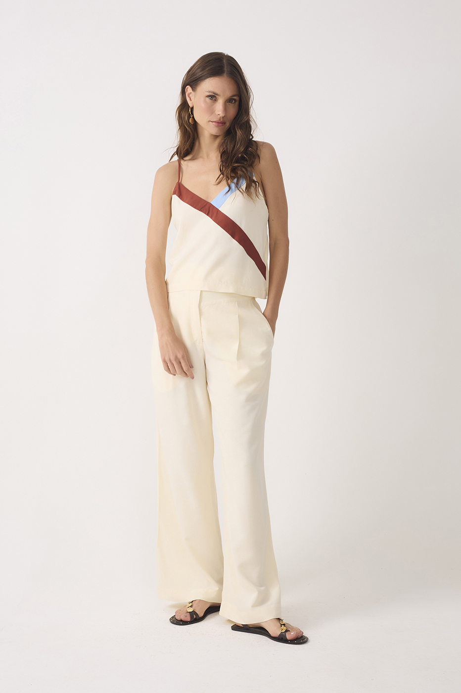 Pockets Straight Leg Pants_2