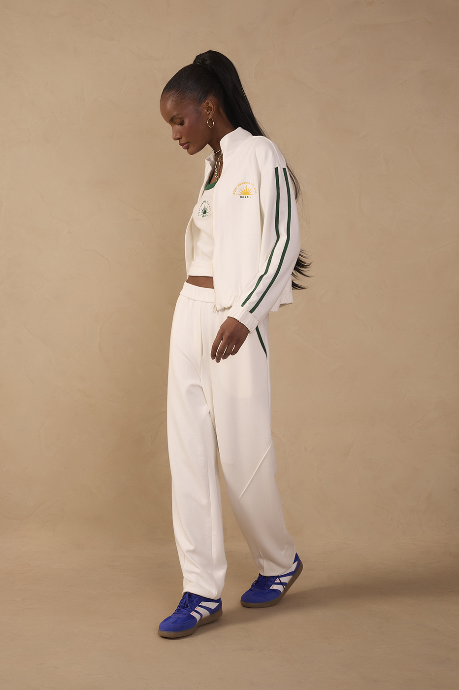 Off-White Brazil Side Trim Wide-Leg Pants_1