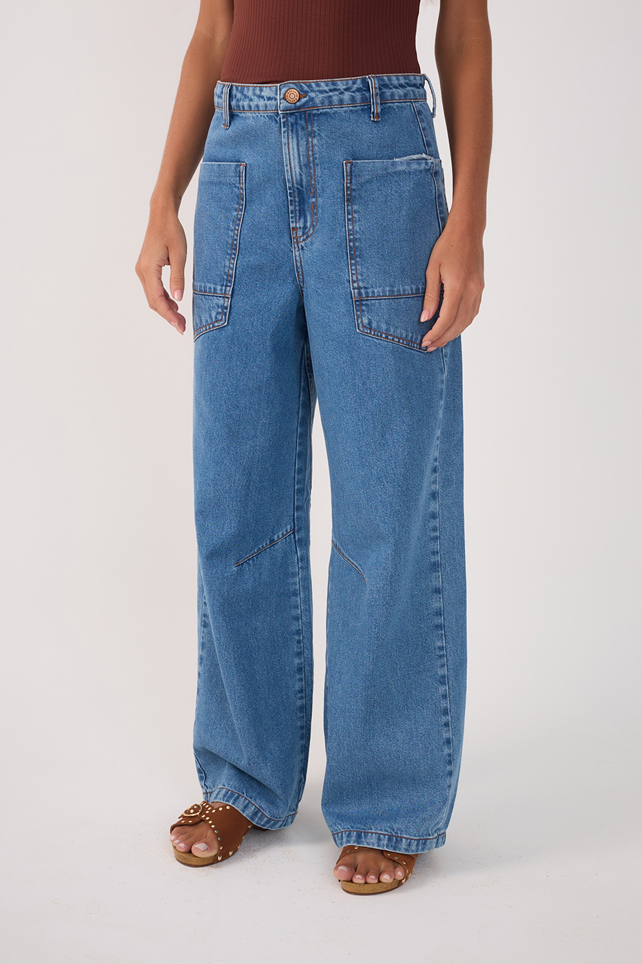 Denim Pockets Pants_3